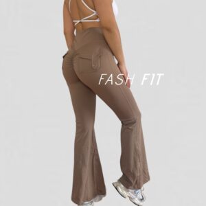 Calza lycra Flare push up Bolsillos