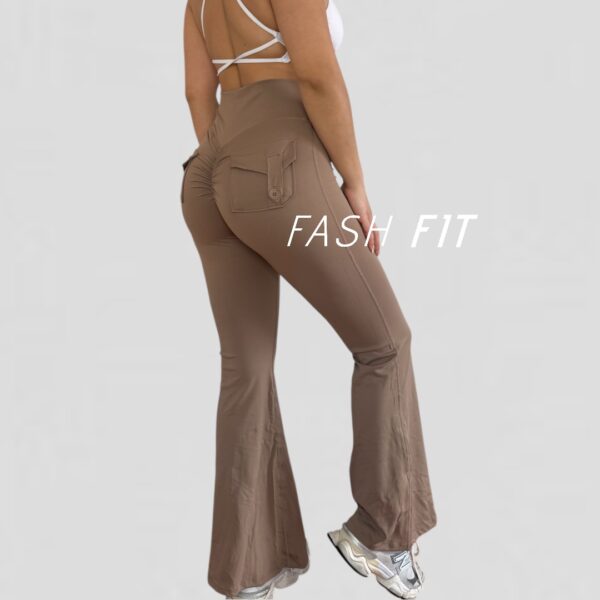 Calza lycra Flare push up Bolsillos