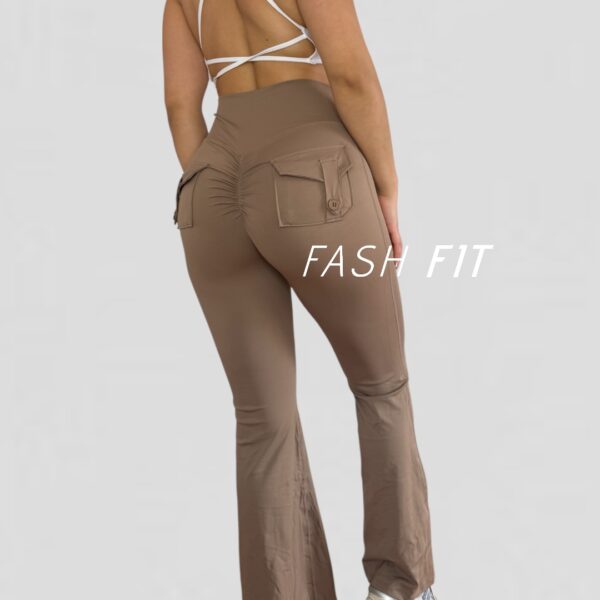 Calza lycra Flare push up Bolsillos - Imagen 4