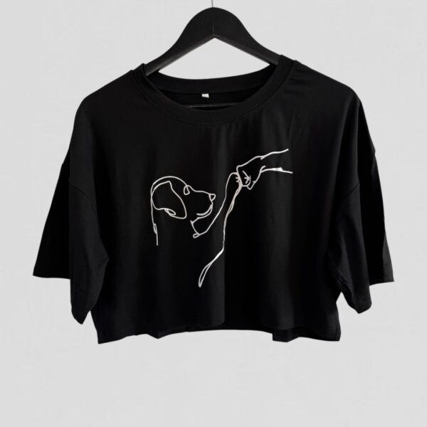 Polera corta Oversize Dog Lover