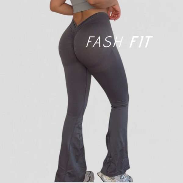 Calza flare push up en V