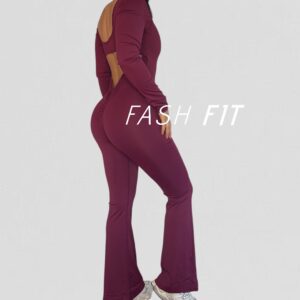 Enterito lycra flare manga larga