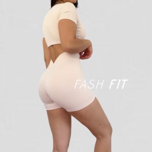 Short lycra push up en V