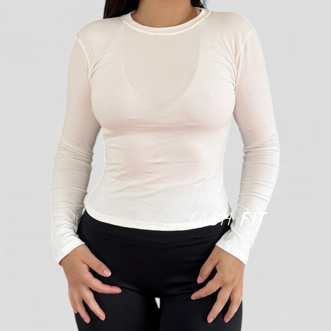 Polera manga larga algodón - Imagen 4
