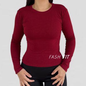 Polera manga larga algodón