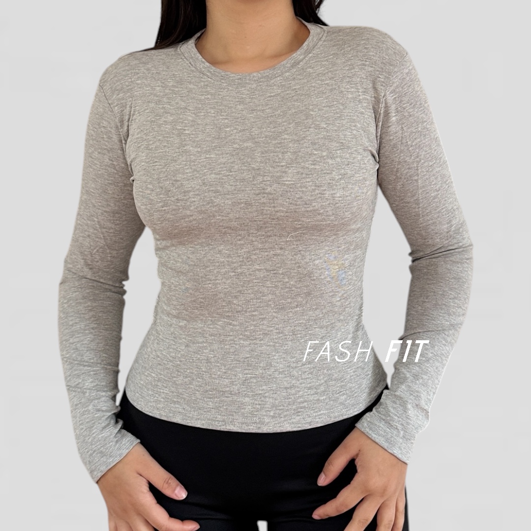 Polera manga larga algodón - Imagen 2